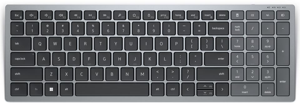Dell KB740/Bezdrôtová Bluetooth/ CZ layout/Sivá