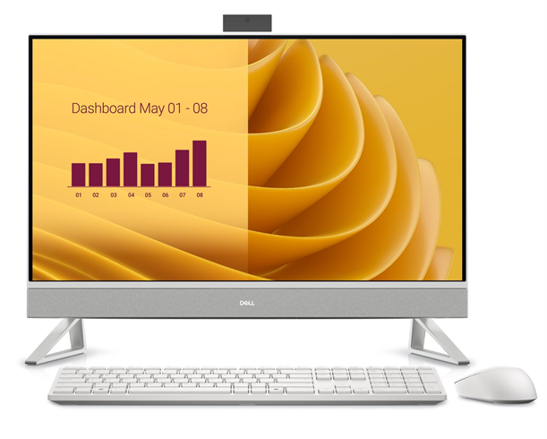 Dell 27 All-in-One EC27250 C7-150U, 16GB, 1TB, WLAN, 27" TFHD, MX570A, KM5221W, Win11 Pro, 3Yr PrSpt